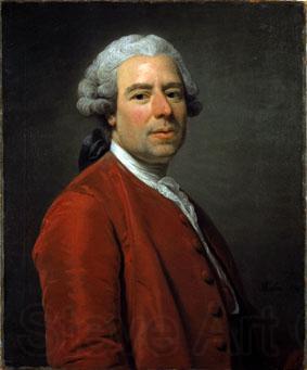 Alexander Roslin Portrait of Johan Pasch, Surveyor to the Royal Household and artist Norge oil painting art